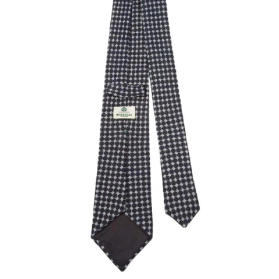 Shop Luigi Borrelli Blue Wool Tie