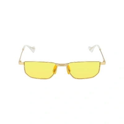 Shop Gucci Men's Gold Metal Sunglasses