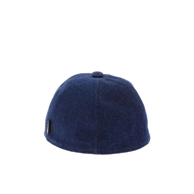 Shop Borsalino Blue Cotton Hat