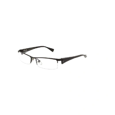 Shop Alain Mikli Men's Black Metal Glasses
