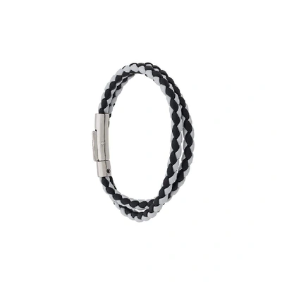 Shop Tod's Men's Black Leather Bracelet