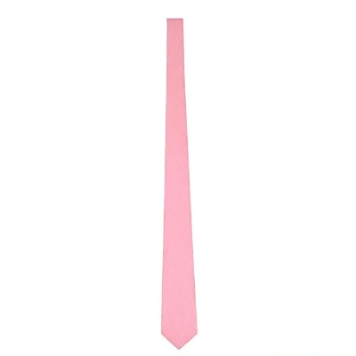 Shop Fendi Pink Silk Tie