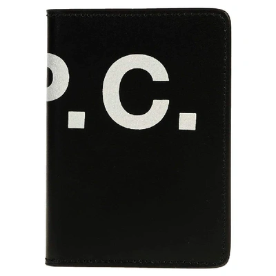Shop Apc Blue Leather Card Holder