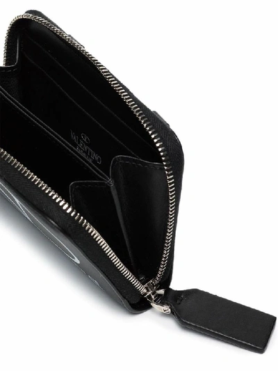 Shop Valentino Garavani Men's Black Leather Wallet