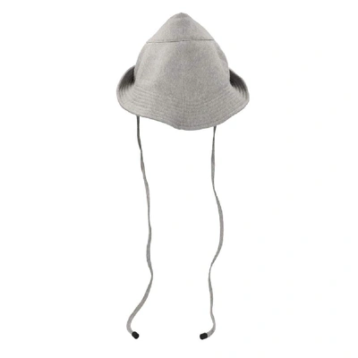 Shop Burberry Men's Grey Cotton Hat