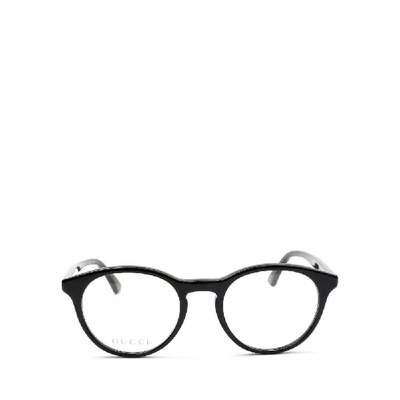 Shop Gucci Men's Black Acetate Glasses