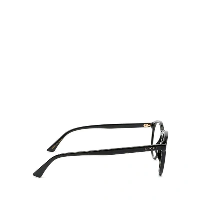 Shop Gucci Men's Black Acetate Glasses