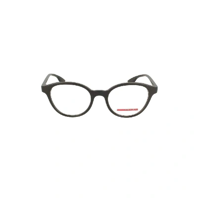 Shop Prada Men's Black Acetate Glasses