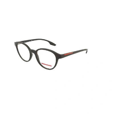 Shop Prada Men's Black Acetate Glasses