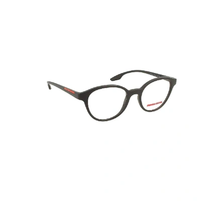 Shop Prada Men's Black Acetate Glasses