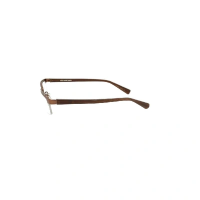 Shop Alain Mikli Men's Brown Metal Glasses