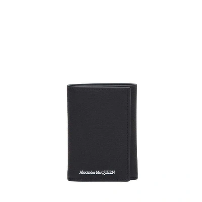 Shop Alexander Mcqueen Black Leather Wallet