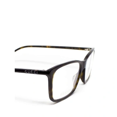 Shop Gucci Men's Black Acetate Glasses