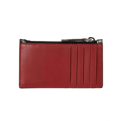 Shop Ferragamo Black Leather Wallet