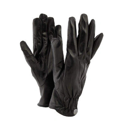Shop Sermoneta Gloves Men's Black Leather Gloves