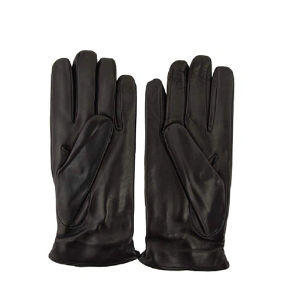 Shop Sermoneta Gloves Men's Black Leather Gloves