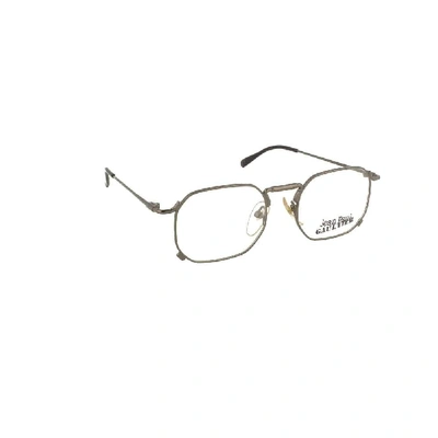 Shop Jean Paul Gaultier Men's Grey Metal Glasses