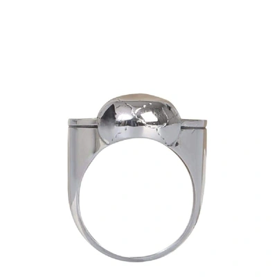 Shop Alexander Mcqueen Silver Metal Ring