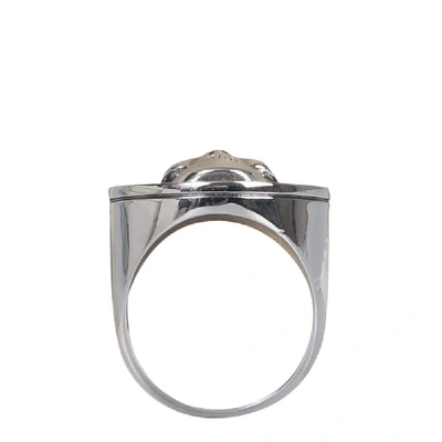 Shop Alexander Mcqueen Silver Metal Ring