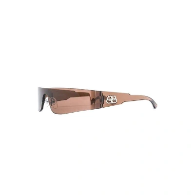 Shop Balenciaga Men's Brown Acetate Sunglasses