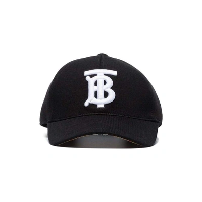 Shop Burberry Black Cotton Hat