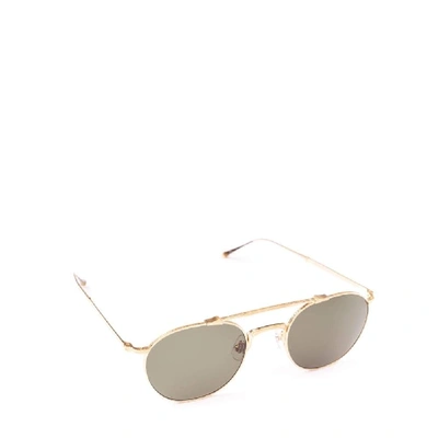 Shop Matsuda Gold Metal Sunglasses
