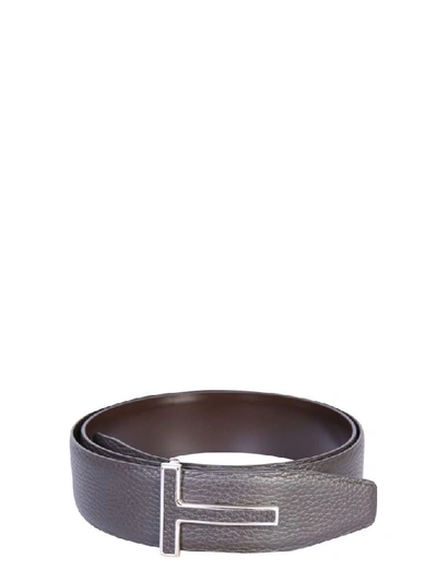 Shop Tom Ford Men's Brown Leather Belt