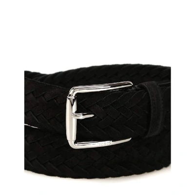 Shop Tod's Men's Black Leather Belt