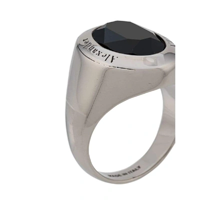 Shop Alexander Mcqueen Men's Silver Metal Ring