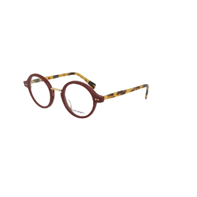 Shop Kaleos Men's Red Acetate Glasses