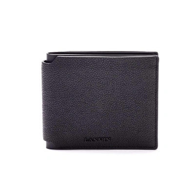Shop Lanvin Men's Black Leather Wallet