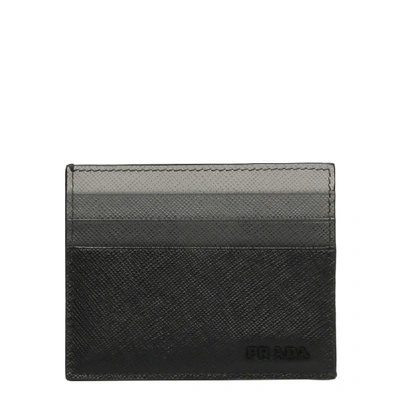 Shop Prada Black Leather Card Holder