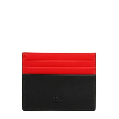 Shop Fendi Multicolor Leather Card Holder