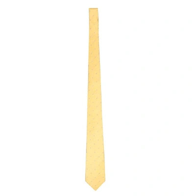 Shop Fendi Yellow Silk Tie