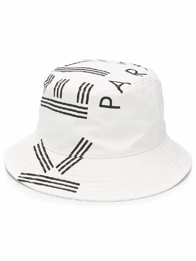 Shop Kenzo Men's White Polyamide Hat