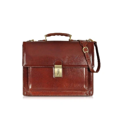 Shop L.a.p.a. Brown Leather Briefcase