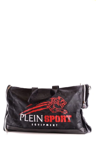 Shop Plein Sport Men's Black Polyester Travel Bag