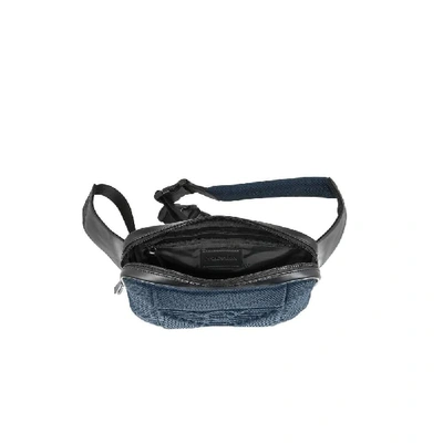 Shop Emporio Armani Men's Blue Polyester Belt Bag