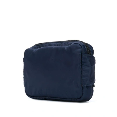 Shop Armani Exchange Blue Polyamide Belt Bag