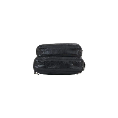 Shop Valentino Black Leather Messenger Bag