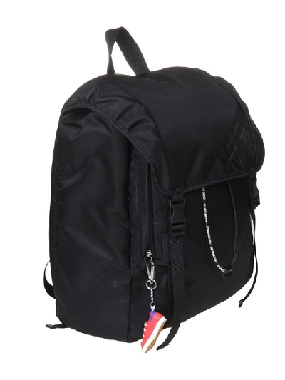 Shop Golden Goose Black Polyamide Backpack