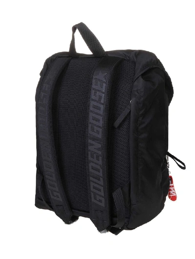 Shop Golden Goose Black Polyamide Backpack