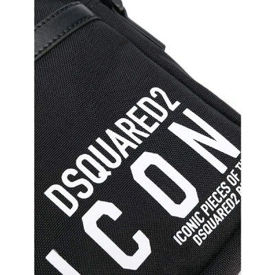 Shop Dsquared2 Black Polyamide Messenger Bag