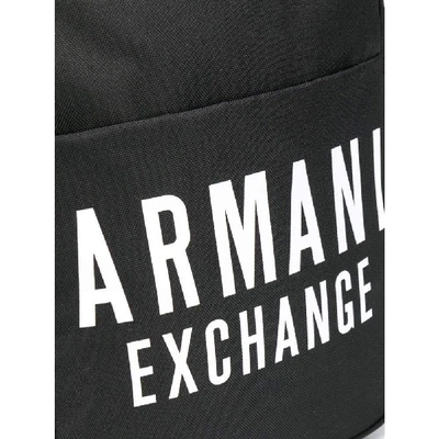 Shop Armani Exchange Black Messenger Bag