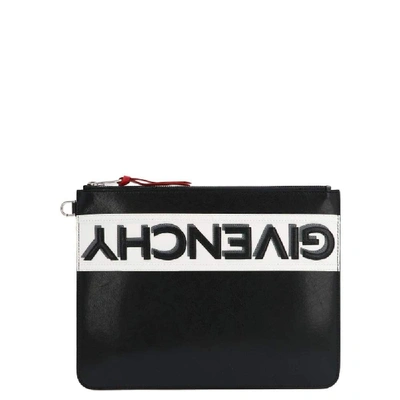 Shop Givenchy Black Leather Pouch