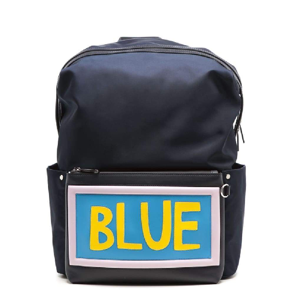 fendi blue backpack