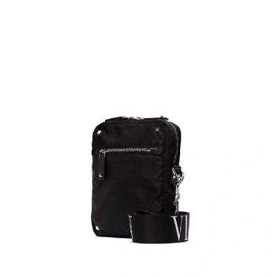 Shop Valentino Black Polyamide Messenger Bag