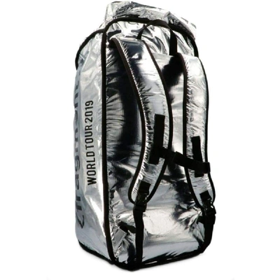 Shop Moncler Silver Travel Bag