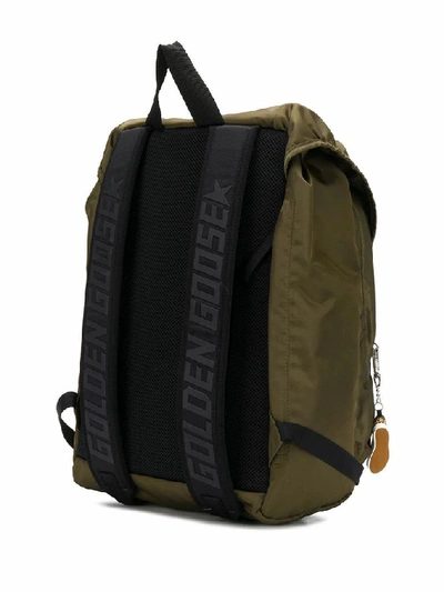 Shop Golden Goose Green Polyamide Backpack