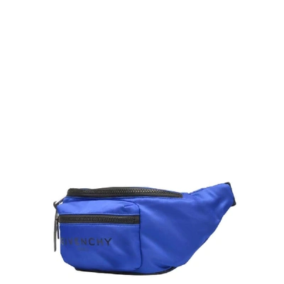 Shop Givenchy Men's Blue Polyamide Belt Bag